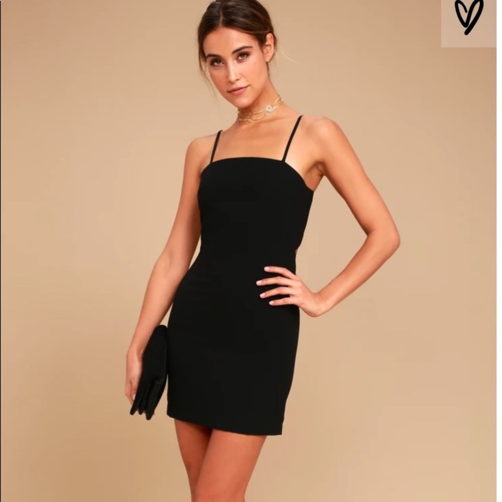 Lulus Toast To Life Black Mini Dress
